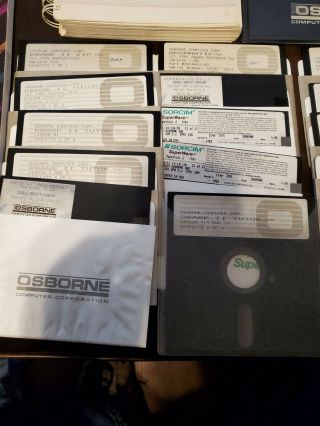 Vintage Osborne OCC - 1 Portable Computer Functioning w/ disks manuals 4