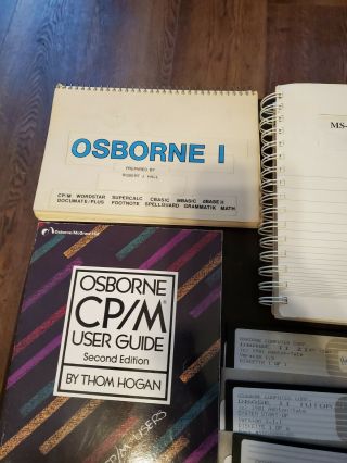 Vintage Osborne OCC - 1 Portable Computer Functioning w/ disks manuals 6