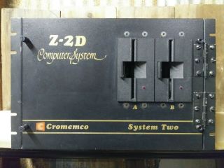 Cromemco Z - 2d Rackmount Case W/power Supply,  Backplane,  (2) Dps - 1 5.  25 " Floppy