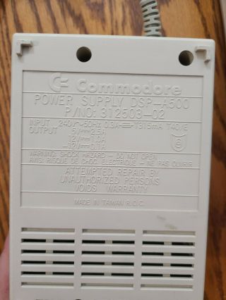 Commodore Amiga A500 w/ modulator and Power Supply - 3