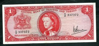 Trinidad & Tobago (p26c) 1 Dollar 1964 Qeii Avf