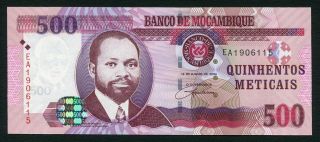 Mozambique 500 Meticais 2006.  06.  16.  Samora Moises Machel P147 Unc