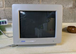Color Atari Sc1224 Display Monitor W/cable,  No Power Cord