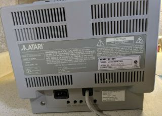 Color Atari SC1224 Display Monitor w/Cable,  NO POWER CORD 2