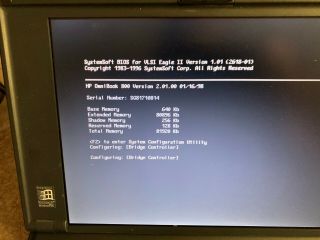 HP Omnibook 800CT Laptop 166MHz,  80MB RAM,  Subnotebook CD drive & bag / case 3