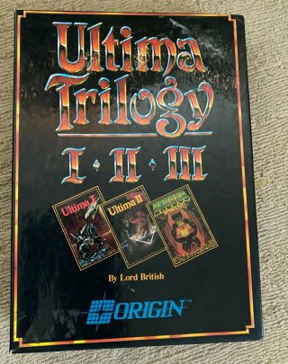 Origin Software Ultima Trilogy I Ii Iii By Lord British For Apple Ii Computers