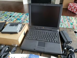 Apple Macintosh Powerbook 3400c Laptop Computer w/ Power Adaptor & 2