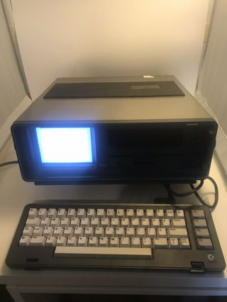 Vintage Commodore Sx - 64 Portable Computer Powers On