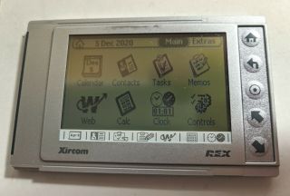 Xircom REX 6000 PDA w/ USB Dock,  Sync Software,  Case,  Manuals.  Cond. 2