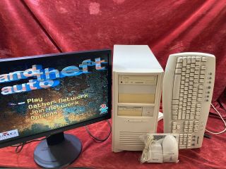 CUSTOM Desktop Pentium II 2 P2 PII Gaming Windows 95 OR 98 DOS PC system Nvidia 4