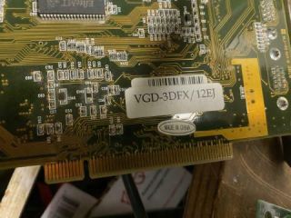3DFX voodoo 2 12MB PCI VGD 3DFX /12EJ PCI 3DFXV2 Rev A1 FQI3DFXV2 3
