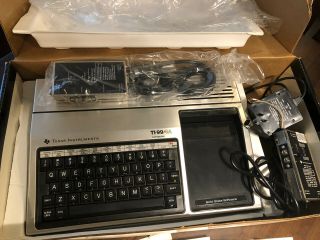 Vintage Texas Instruments Ti 99/4a Home Computer System In Orig.  Box