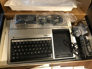 Vintage Texas Instruments TI 99/4A Home Computer System in Orig.  Box 3