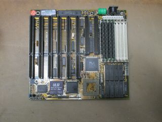 Amd 386dx - 40 Motherboard 16mb Ram Co - Processor 256kb Cache Display & I/o Cards