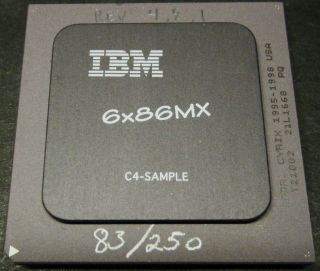 Ibm 6x86mx C4 Sample Cpu Processor 1998 Chipped