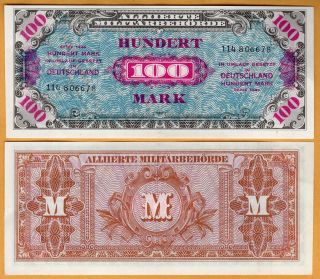 Germany 100 Mark Aunc Banknote (1944) P - 197 Paper Money