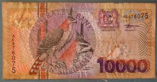 Suriname Surinam 10000 10 000 Gulden Note Issued 01.  01.  2000,  P 153