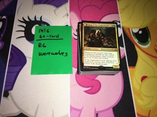 Mtg Complete 60 - Card Decks - Red Green Werewolves - Ulrich Of The Krallenhorde