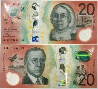 Australia 20 Dollars 2019 P Design Polymer Unc