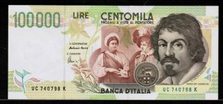 Italy 100000 Lire 1994 Fazio/amici Au