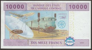 XF,  Central African States EQ GUINEA 10,  000 Francs P - 510Fa / B110Fa sig 19/5 38 2