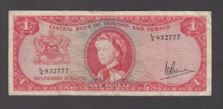 Trinidad & Tobago P.  26c - 2777 1 Dollar Sig 3 Pfx L/4 Fancy Number 832777
