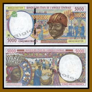 Central African States,  Equatorial Guinea 5000 Francs,  2000 P - 504nf Unc