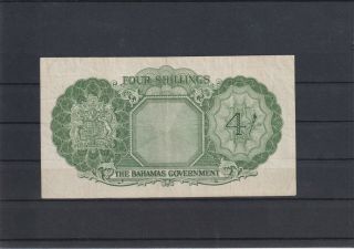 Bahamas Qeii 1953 4/ - Banknote Vf/ef (q82)