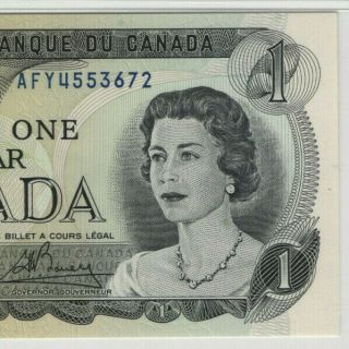 1973 $1 BANK OF CANADA LAWSON/BOUEY BC - 46a - i AFY PREFIX PMG GEM UNC 66 EPQ (672) 3