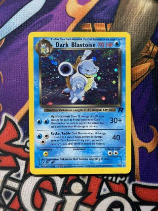 Pokemon Dark Blastoise Holo - Team Rocket - Card