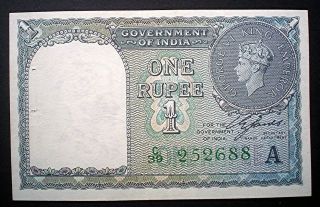 India King George Vi 1 Rupee 1940 E/f.