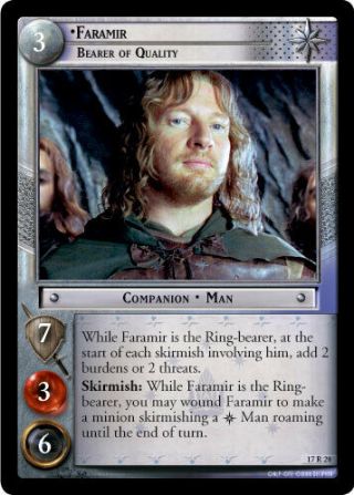 Lotr: Faramir,  Bearer Of Quality [moderately Played] The Rise Of Saruman Lord Of