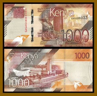 Kenya 1000 (1,  000) Shillings,  2019 P - Unc