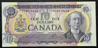 1971 Bank Of Canada $10 Ten Dollar Banknote - Off - Centre - Crisp Uncirculated