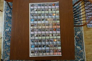 1998 Star Trek Babylon 5 Great War Ccg Uncut Printing Proof Sheet Of 80 Cards 2
