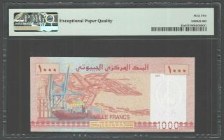 Djibouti 1000 Francs 2005 P42a Uncirculated Grade 65 2