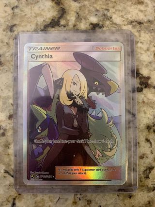 Pokemon Hidden Fates Cynthia Full Art Trainer Sv82/sv94
