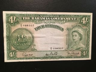 Bahamas 4 Shillings 1953