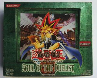 Yu - Gi - Oh Soul Of The Duelist 1st Edition " Empty " Booster Box