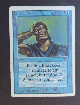 Psionic Blast Unlimited Magic Mtg Card