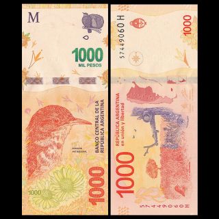 Argentina 1000 Pesos,  Nd (2016),  P - 366,  Banknote,  Unc