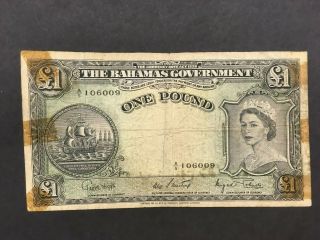 Bahamas 1 Pound 1953