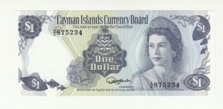 Cayman Islands 1 Dollar 1974 Unc Qeii @