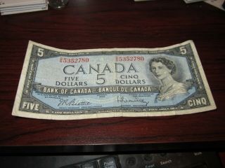 1954 - Canada - $5 Note - Canadian Five Dollar - Os5352780
