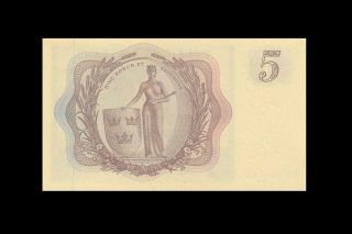 1962 Bank Of Sweden 5 Kronor Earlier Date ( (gem Unc))