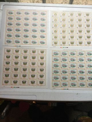 Ghana 1969 3rd Anniversary Of The Revolution Set In Complete Sheets As Issued