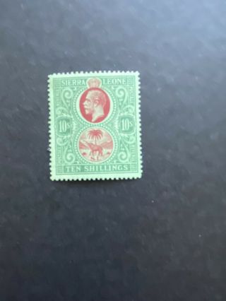 Soerra Leone 1921 Sg 146,  10’,  Mh Stamp