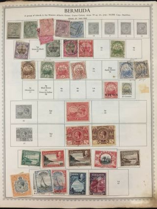 Tcstamps - - 12x - - Pages Very Old Bermuda Postage Stamps 384 4oz