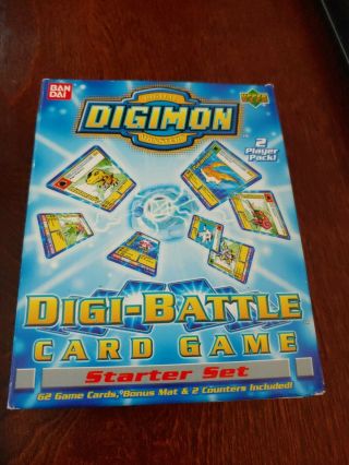 Digimon Digital Monsters Digi Battle Card Game Starter Set 1st Edition 2 Players