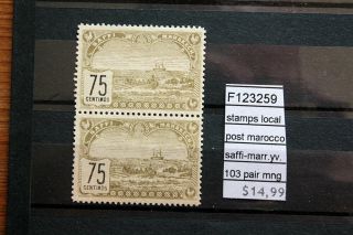 Stamps Local Post Marocco Saffi - Marakech Yvert N°103 Pair No Gum (f123259)